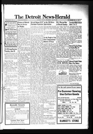 The Detroit News-Herald (Detroit, Tex.), Vol. 15, No. 9, Ed. 1 Thursday, May 28, 1942
