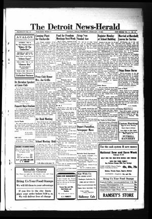 The Detroit News-Herald (Detroit, Tex.), Vol. 14, No. 46, Ed. 1 Thursday, February 12, 1942