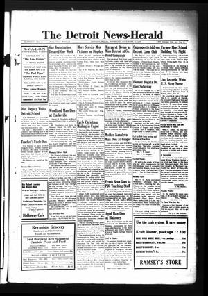 The Detroit News-Herald (Detroit, Tex.), Vol. 15, No. 32, Ed. 1 Thursday, November 12, 1942