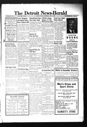 The Detroit News-Herald (Detroit, Tex.), Vol. 15, No. 7, Ed. 1 Thursday, May 14, 1942