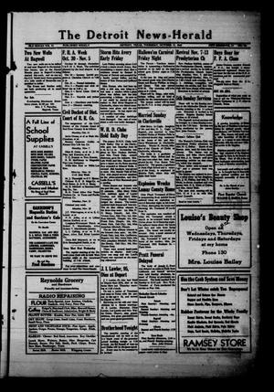Primary view of object titled 'The Detroit News-Herald (Detroit, Tex.), Vol. 21, No. [30], Ed. 1 Thursday, October 27, 1949'.