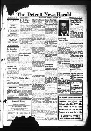 The Detroit News-Herald (Detroit, Tex.), Vol. 15, No. 43, Ed. 1 Thursday, January 28, 1943