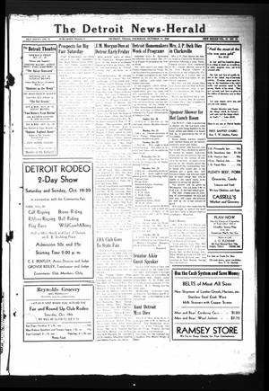 The Detroit News-Herald (Detroit, Tex.), Vol. 19, No. 28, Ed. 1 Thursday, October 17, 1946