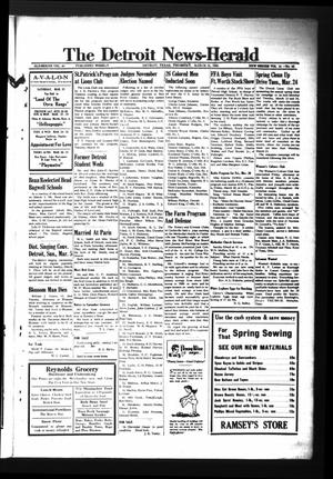 The Detroit News-Herald (Detroit, Tex.), Vol. 14, No. 51, Ed. 1 Thursday, March 19, 1942