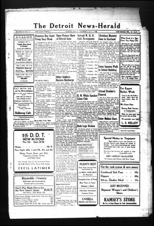 The Detroit News-Herald (Detroit, Tex.), Vol. 18, No. 27, Ed. 1 Thursday, October 4, 1945