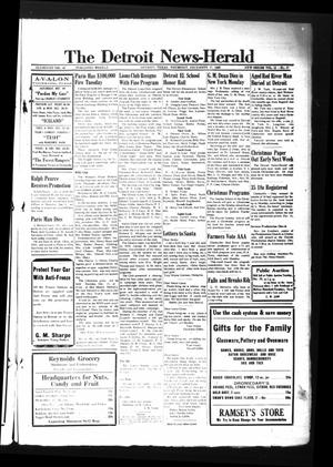 The Detroit News-Herald (Detroit, Tex.), Vol. 15, No. 37, Ed. 1 Thursday, December 17, 1942
