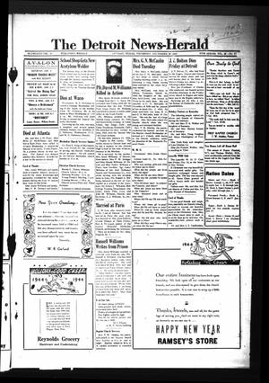 The Detroit News-Herald (Detroit, Tex.), Vol. 16, No. 44, Ed. 1 Thursday, December 30, 1943