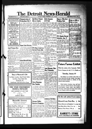The Detroit News-Herald (Detroit, Tex.), Vol. 17, No. 41, Ed. 1 Thursday, January 25, 1945