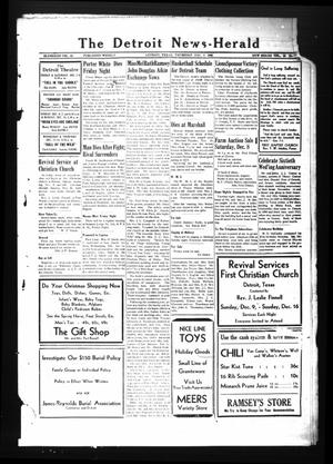 The Detroit News-Herald (Detroit, Tex.), Vol. 18, No. 36, Ed. 1 Thursday, December 6, 1945