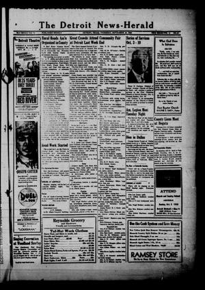 The Detroit News-Herald (Detroit, Tex.), Vol. 20, No. 27, Ed. 1 Thursday, September 30, 1948