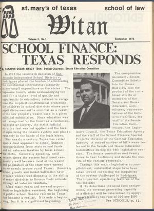 Witan (San Antonio, Tex.), Vol. 3, No. 1, Ed. 1 Monday, September 1, 1975