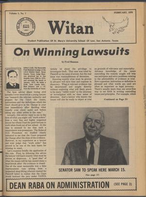 Witan (San Antonio, Tex.), Vol. 5, No. 7, Ed. 1 Wednesday, February 1, 1978