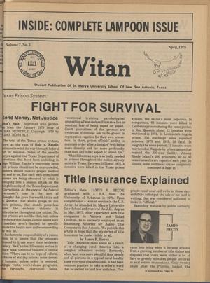 Primary view of object titled 'Witan (San Antonio, Tex.), Vol. 7, No. 3, Ed. 1 Sunday, April 1, 1979'.