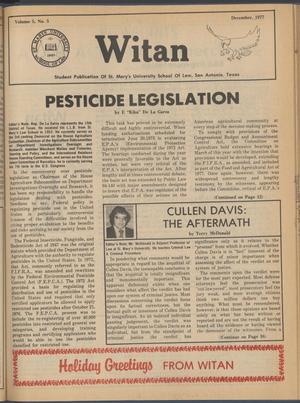 Witan (San Antonio, Tex.), Vol. 5, No. 5, Ed. 1 Thursday, December 1, 1977