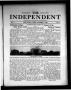 Newspaper: The Independent (Fort Worth, Tex.), Vol. 1, No. 8, Ed. 1 Saturday, No…