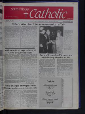 Primary view of object titled 'South Texas Catholic (Corpus Christi, Tex.), Vol. 29, No. 16, Ed. 1 Friday, September 2, 1994'.