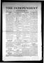 Thumbnail image of item number 1 in: 'The Independent (Fort Worth, Tex.), Vol. 1, No. 12, Ed. 1 Saturday, December 4, 1909'.