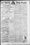 Primary view of Fort Worth Daily Gazette. (Fort Worth, Tex.), Vol. 13, No. 104, Ed. 1, Monday, November 14, 1887