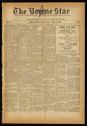 The Boerne Star (Boerne, Tex.), Vol. 40, No. 18, Ed. 1 Thursday, April 12, 1945
