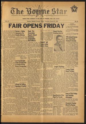 The Boerne Star (Boerne, Tex.), Vol. 47, No. 37, Ed. 1 Thursday, August 21, 1952