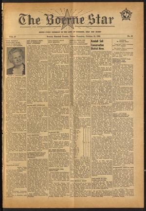 The Boerne Star (Boerne, Tex.), Vol. 47, No. 45, Ed. 1 Thursday, October 16, 1952