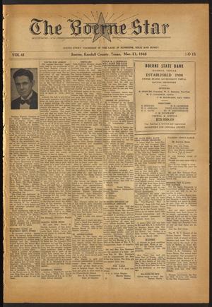 The Boerne Star (Boerne, Tex.), Vol. 41, No. 15, Ed. 1 Thursday, March 21, 1946
