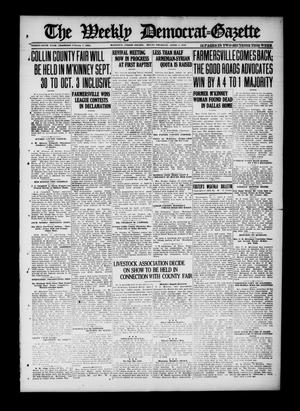 Primary view of object titled 'The Weekly Democrat-Gazette (McKinney, Tex.), Vol. 36, Ed. 1 Thursday, April 3, 1919'.