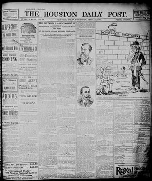 The Houston Daily Post (Houston, Tex.), Vol. TWELFTH YEAR, No. 19, Ed. 1, Thursday, April 23, 1896