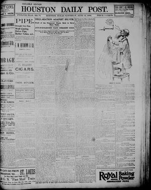 The Houston Daily Post (Houston, Tex.), Vol. TWELFTH YEAR, No. 70, Ed. 1, Saturday, June 13, 1896