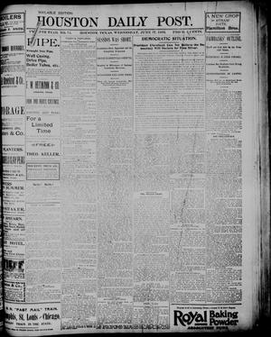 The Houston Daily Post (Houston, Tex.), Vol. TWELFTH YEAR, No. 74, Ed. 1, Wednesday, June 17, 1896