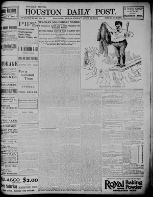 The Houston Daily Post (Houston, Tex.), Vol. TWELFTH YEAR, No. 76, Ed. 1, Friday, June 19, 1896