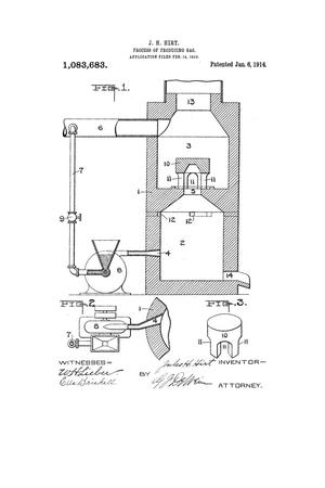 Primary view of object titled 'Process of Producing Gas.'.