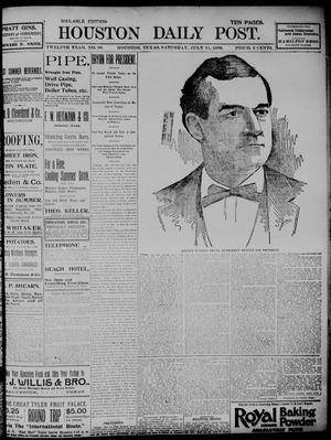 The Houston Daily Post (Houston, Tex.), Vol. TWELFTH YEAR, No. 98, Ed. 1, Saturday, July 11, 1896