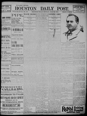 The Houston Daily Post (Houston, Tex.), Vol. TWELFTH YEAR, No. 100, Ed. 1, Monday, July 13, 1896