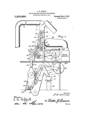 Cotton Treating Apparatus and Process