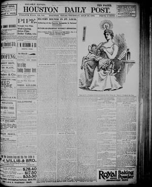 The Houston Daily Post (Houston, Tex.), Vol. TWELFTH YEAR, No. 110, Ed. 1, Thursday, July 23, 1896