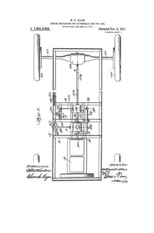 Primary view of object titled 'Driving Mechanism for Automobiles and the like'.