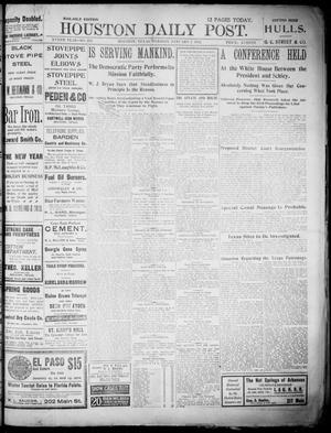 The Houston Daily Post (Houston, Tex.), Vol. XVIITH YEAR, No. 278, Ed. 1, Tuesday, January 7, 1902