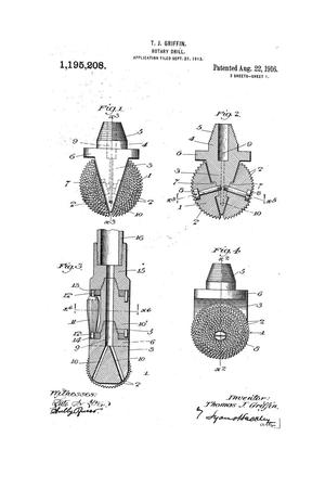 Patent for Rotary Drill