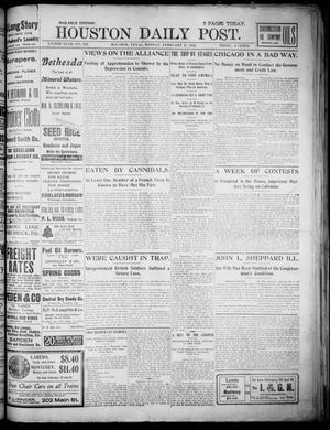 The Houston Daily Post (Houston, Tex.), Vol. XVIITH YEAR, No. 319, Ed. 1, Monday, February 17, 1902