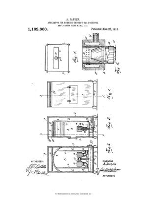 Apparatus for Burning Unburnt Gas Products.