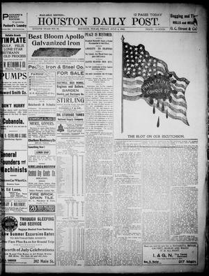 The Houston Daily Post (Houston, Tex.), Vol. XVIIITH YEAR, No. 91, Ed. 1, Friday, July 4, 1902