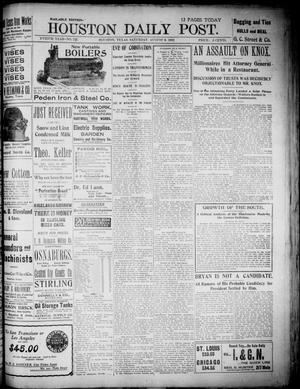 The Houston Daily Post (Houston, Tex.), Vol. XVIIITH YEAR, No. 127, Ed. 1, Saturday, August 9, 1902