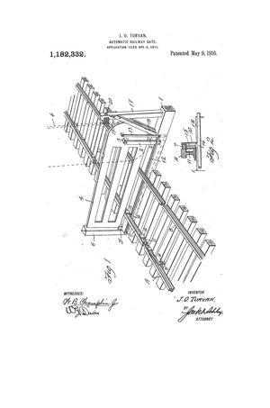 Primary view of object titled 'Automatic Railway-Gate.'.