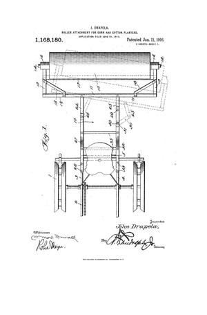 Primary view of object titled 'Roller Attachment for Corn and Cotton Planters'.
