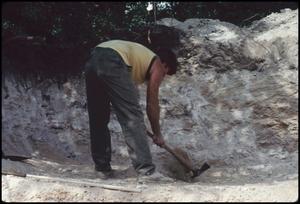 Primary view of object titled '[Bob Wilcox in a Mastodon Dig Site 2]'.