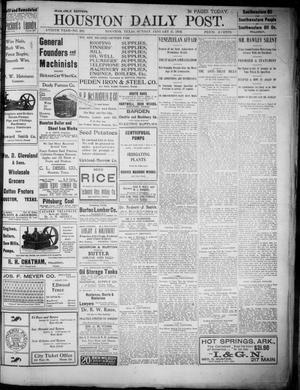 Primary view of object titled 'The Houston Daily Post (Houston, Tex.), Vol. XVIIITH YEAR, No. 282, Ed. 1, Sunday, January 11, 1903'.