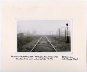 Primary view of object titled '[Train Tracks Stretching Into the Distance]'.