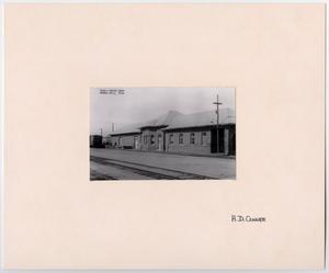 Primary view of object titled '[Train Station in Mineral Wells, Texas]'.