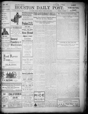The Houston Daily Post (Houston, Tex.), Vol. XVIIITH YEAR, No. 308, Ed. 1, Friday, February 6, 1903